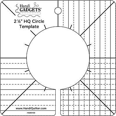 Handi Quilter Circle Template 2-and-a-half inch